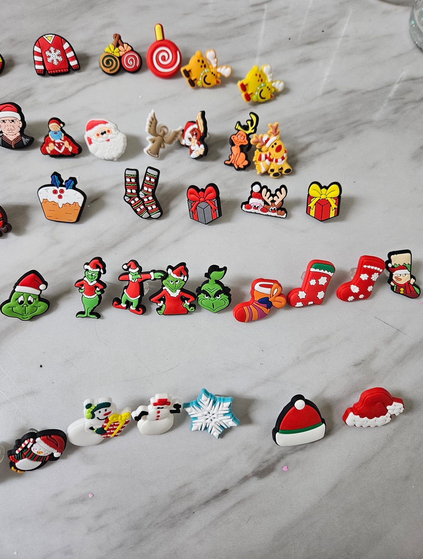Christmas straw toppers