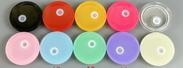 Colored Acrylic Lids for 16 oz Glass Can cups