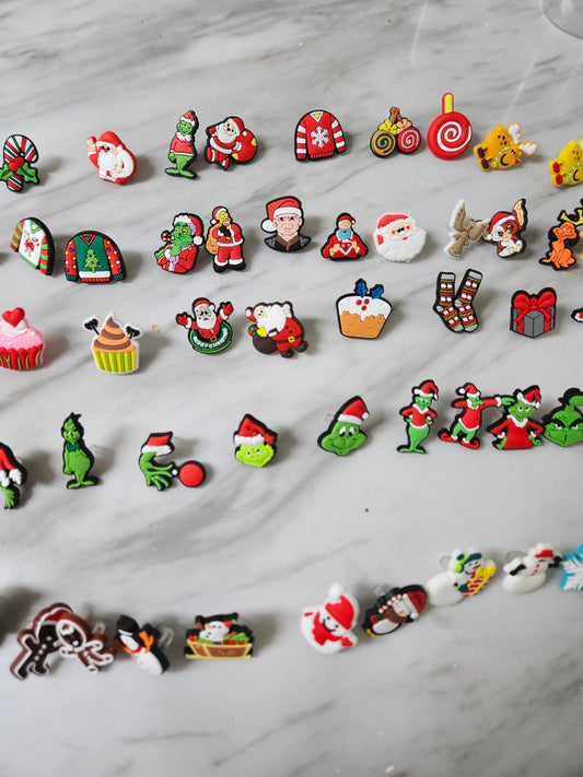 Christmas straw toppers